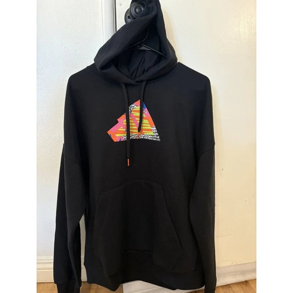 Men Adidas Hoodie Black With Logo. Black. Size XL. New With Tag.